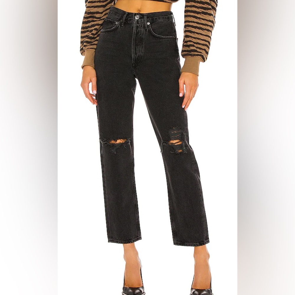 Agolde 90’s Mid-Rise Loose Jeans in Smokestack size 26